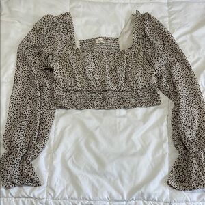 Leopard Print Women's Top